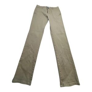 Topman Stretch Slim Khaki Chinos Pants Mens W32‎ L32 Cotton Blend